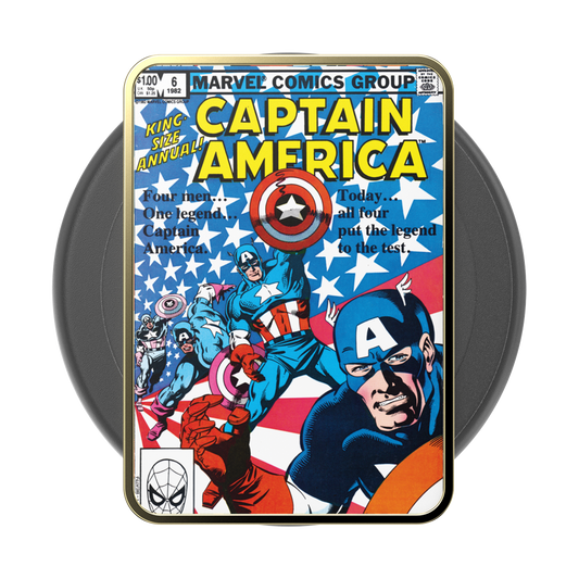 Enamel Captain America Comic Book — MagSafe PopGrip - US 65941