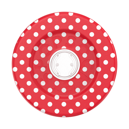Polkadot Red — MagSafe Round Base - US 97464