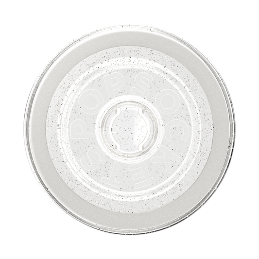 Clear Glitter Silver — MagSafe Round Base - US 37930