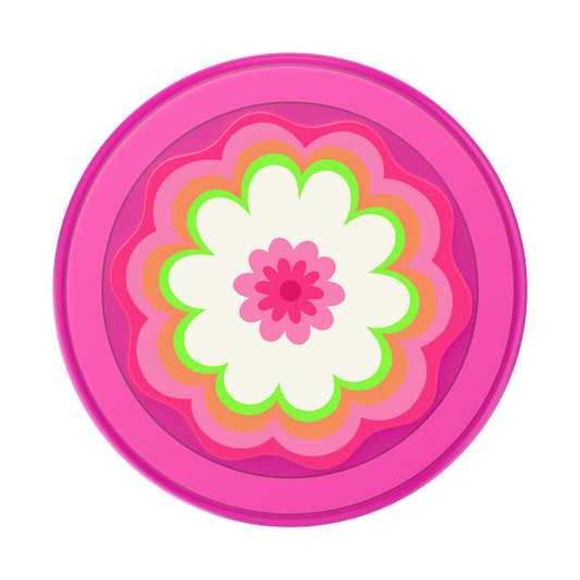 Molded Flower Kaleidoscope Pink — MagSafe PopGrip - US 30605