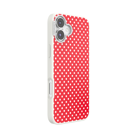 Cherry Red Polka Dot — iPhone 16 Plus MagSafe Case - US 21644