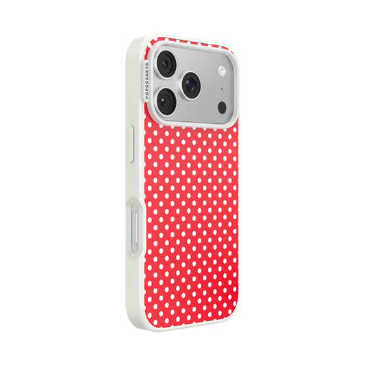 Cherry Red Polka Dot — iPhone 17 Pro MagSafe Case - US 00238