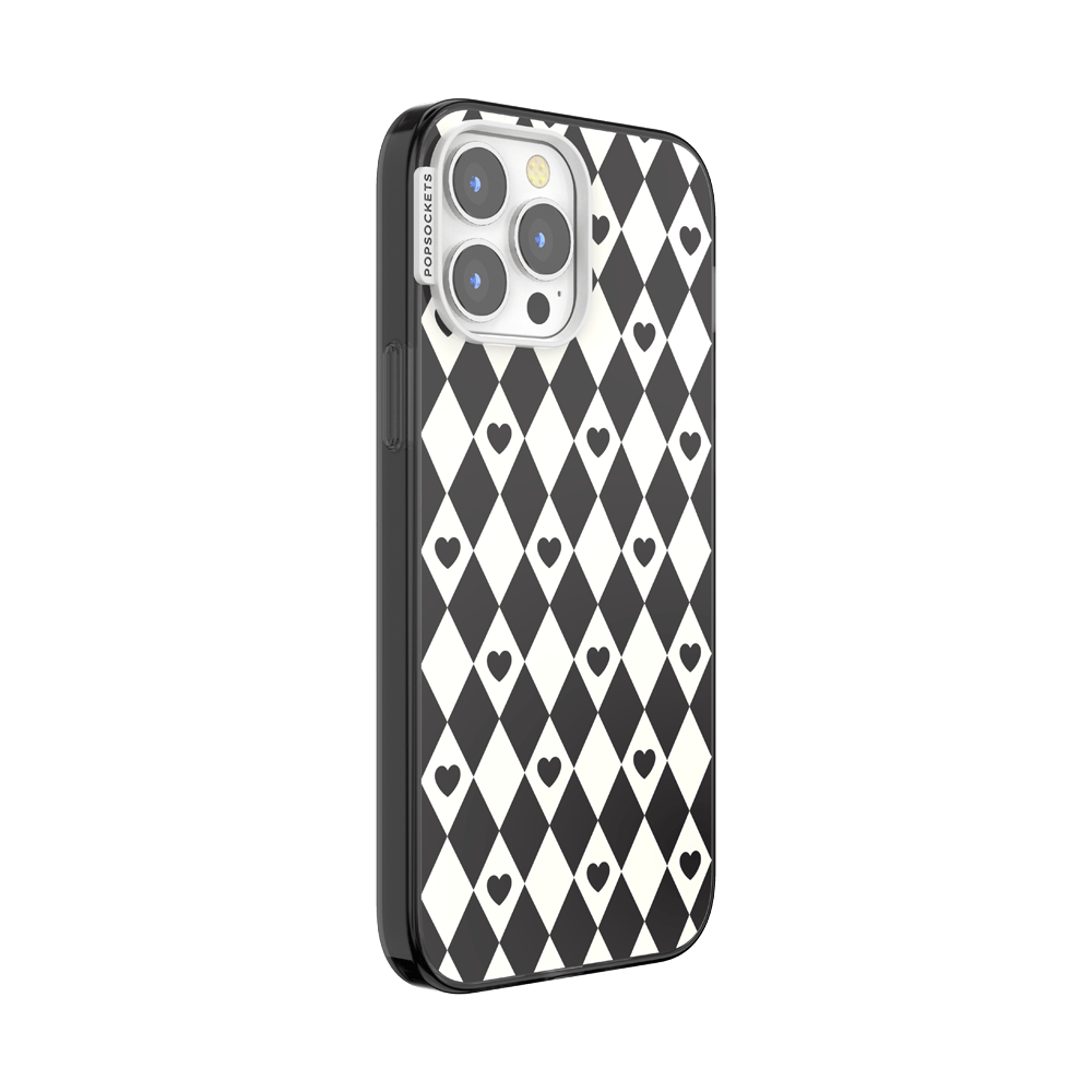 Harlequin Hearts Black — iPhone 13 Pro Max MagSafe Case - US 15088