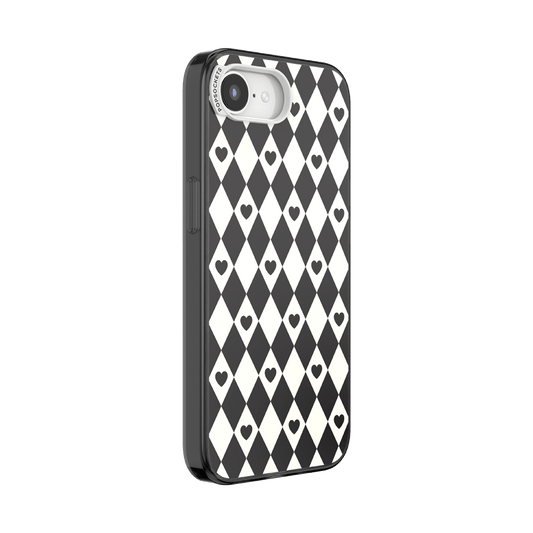 Harlequin Hearts Black — iPhone 17e/16e MagSafe Case - US 81243