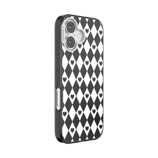 Harlequin Hearts Black — iPhone 17 MagSafe Case - US 26363