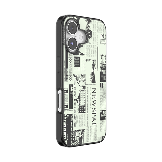 Hot off the Press Black — iPhone 16 MagSafe Case - US 26368