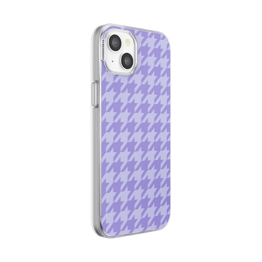 Lilac Houndstooth — iPhone 15 Plus MagSafe Case - US 04829