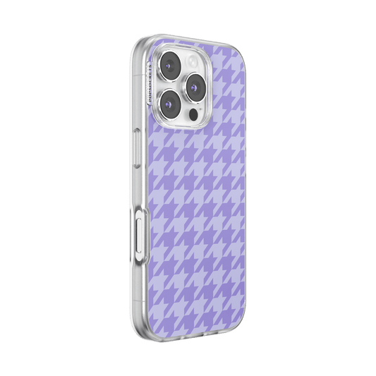 Lilac Houndstooth — iPhone 16 Pro MagSafe Case - US 38028