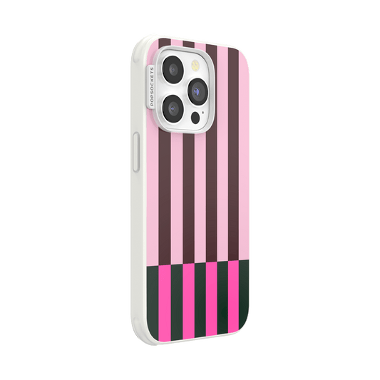 Pop of Pink Stripe — iPhone 14 Pro MagSafe Case - US 53281
