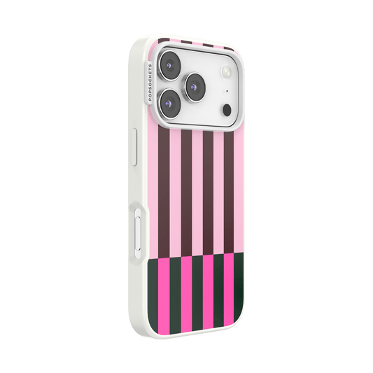 Pop of Pink Stripe — iPhone 17 Pro MagSafe Case - US 68107