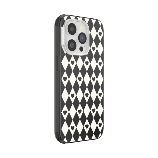 Harlequin Hearts Black — iPhone 14 Pro MagSafe Case - US 04934