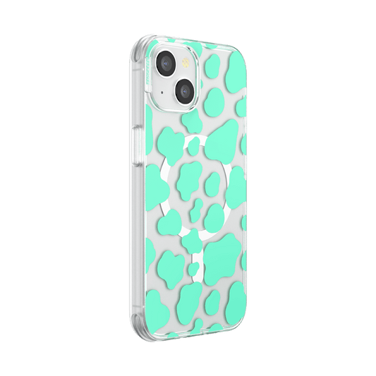 Turquoise Cow Cow — iPhone 14 MagSafe Case - US 17632