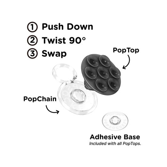 Translucent Black — Suck-Up PopTop & Mount - US 87456