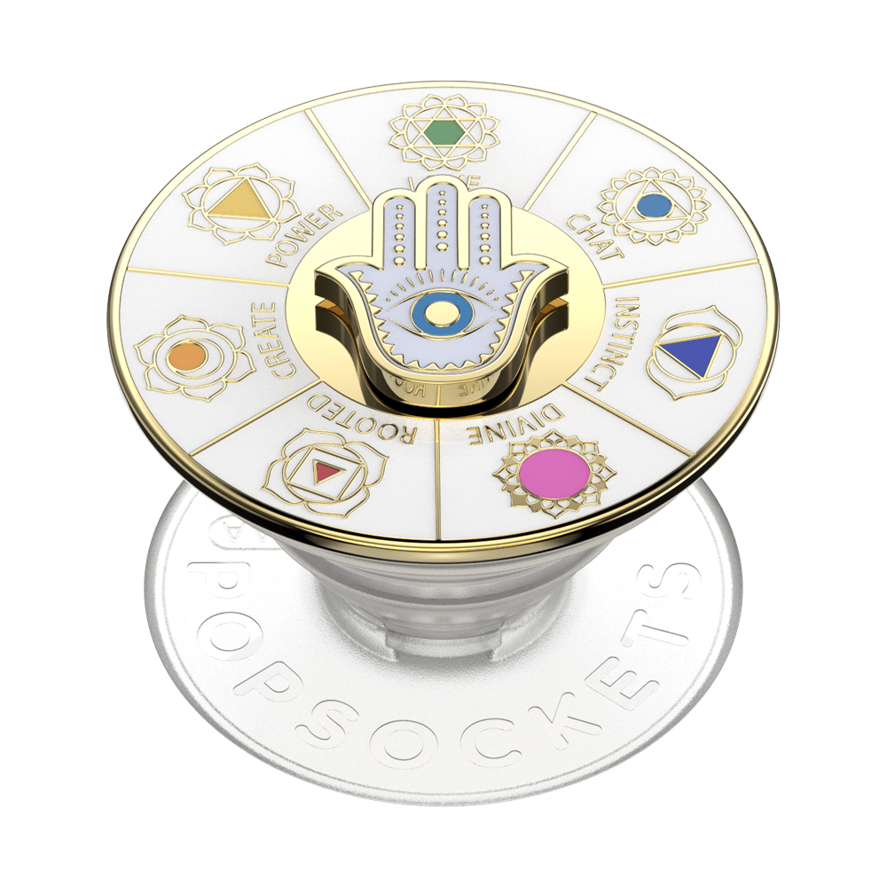 Enamel Spinner Chakras — Adhesive PopGrip - US 13550