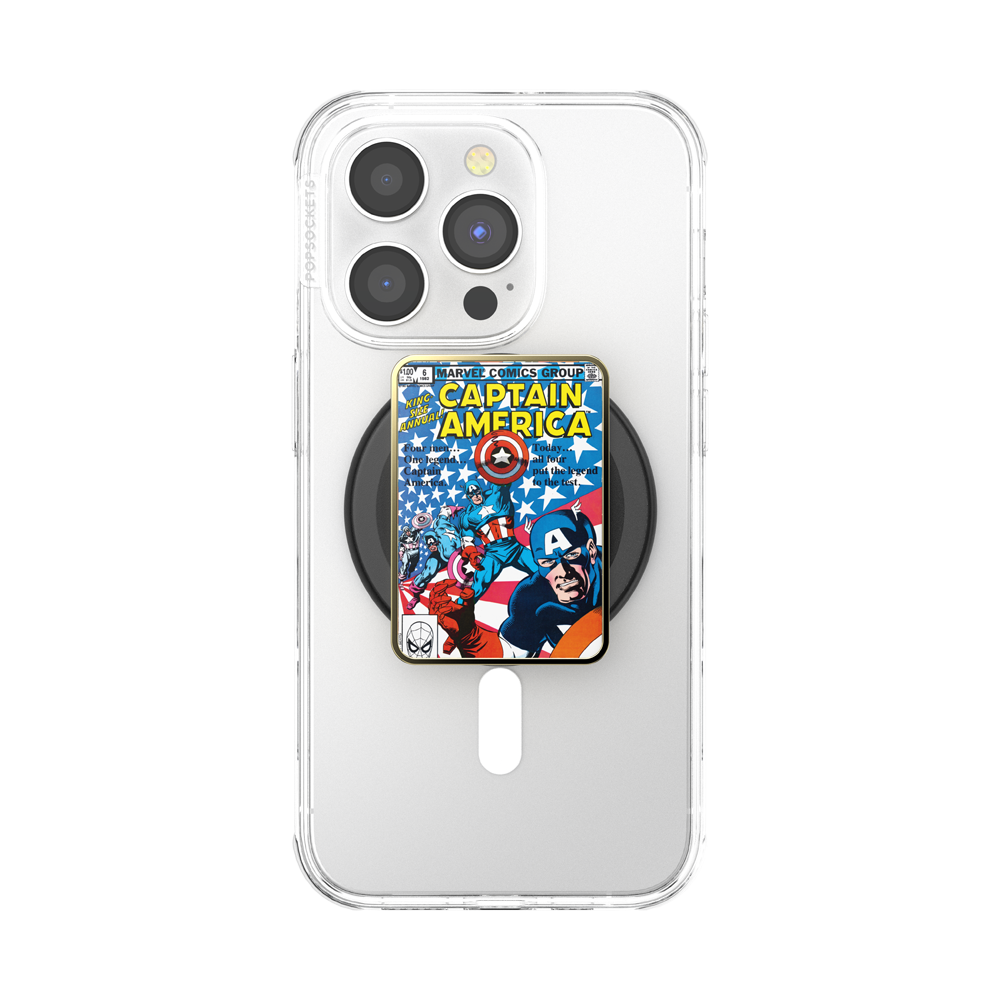 Enamel Captain America Comic Book — MagSafe PopGrip - US 65941