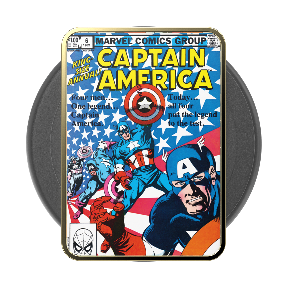 Enamel Captain America Comic Book — MagSafe PopGrip - US 85601