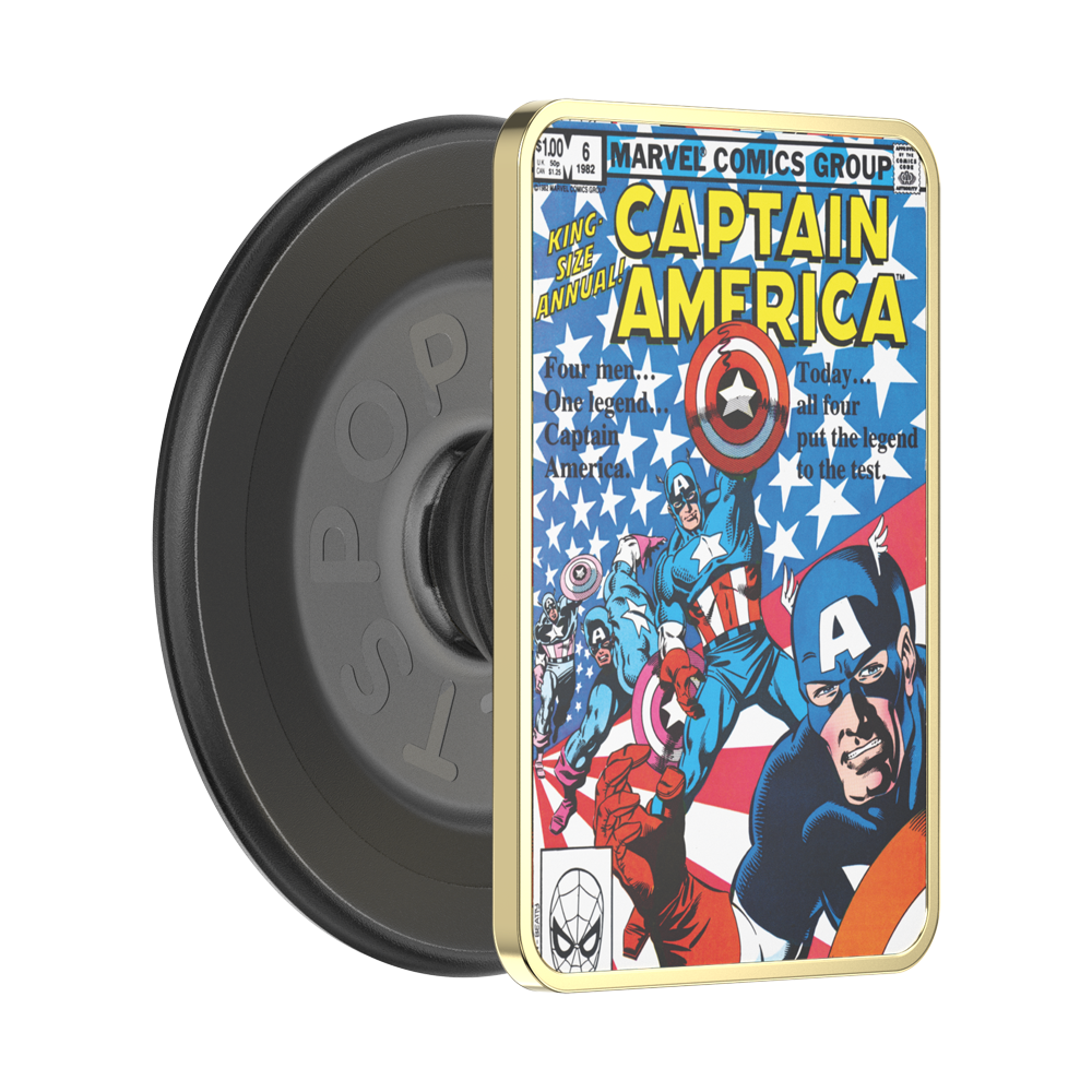 Enamel Captain America Comic Book — MagSafe PopGrip - US 85601