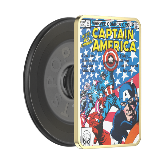 Enamel Captain America Comic Book — MagSafe PopGrip - US 85601