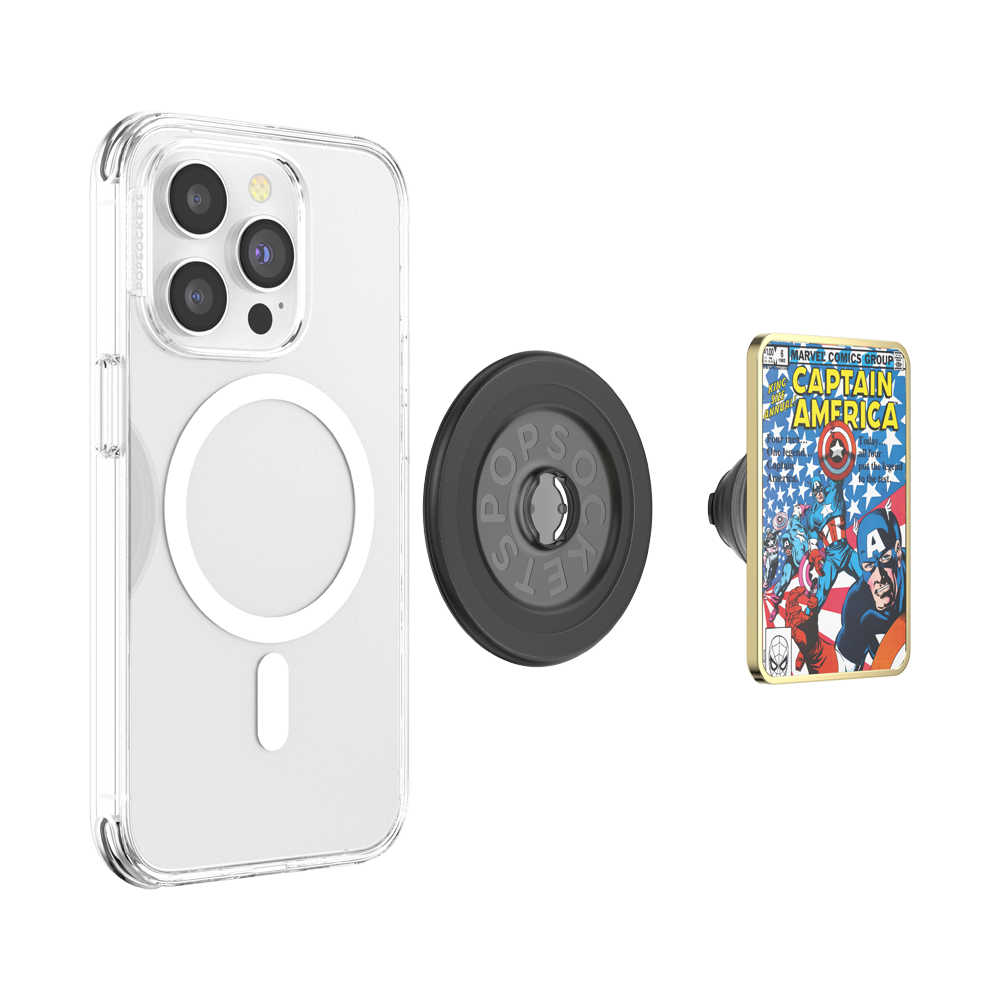 Enamel Captain America Comic Book — MagSafe PopGrip - US 77619