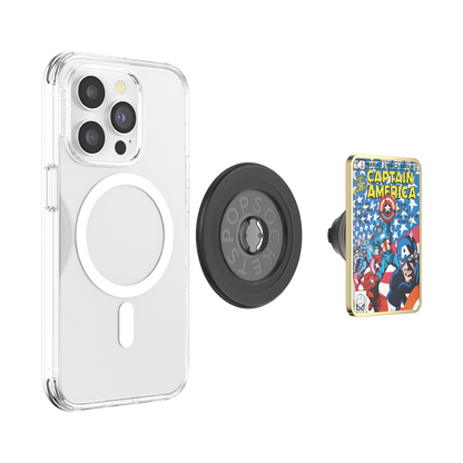 Enamel Captain America Comic Book — MagSafe PopGrip - US 77619