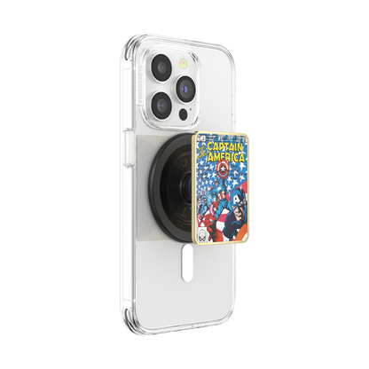 Enamel Captain America Comic Book — MagSafe PopGrip - US 85601