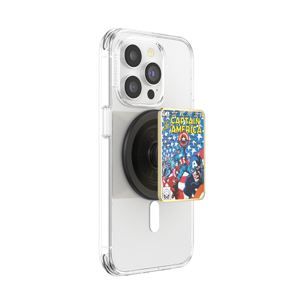 Enamel Captain America Comic Book — MagSafe PopGrip - US 93567