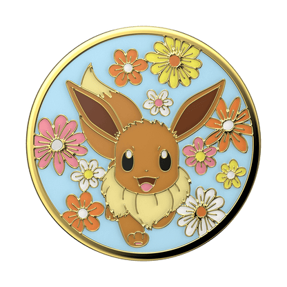 Floral Eevee Enamel — Adhesive PopGrip - US 80052