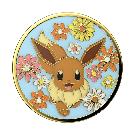 Floral Eevee Enamel — Adhesive PopGrip - US 80052
