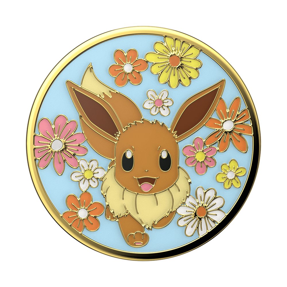 Floral Eevee Enamel — Adhesive PopGrip - US 82702