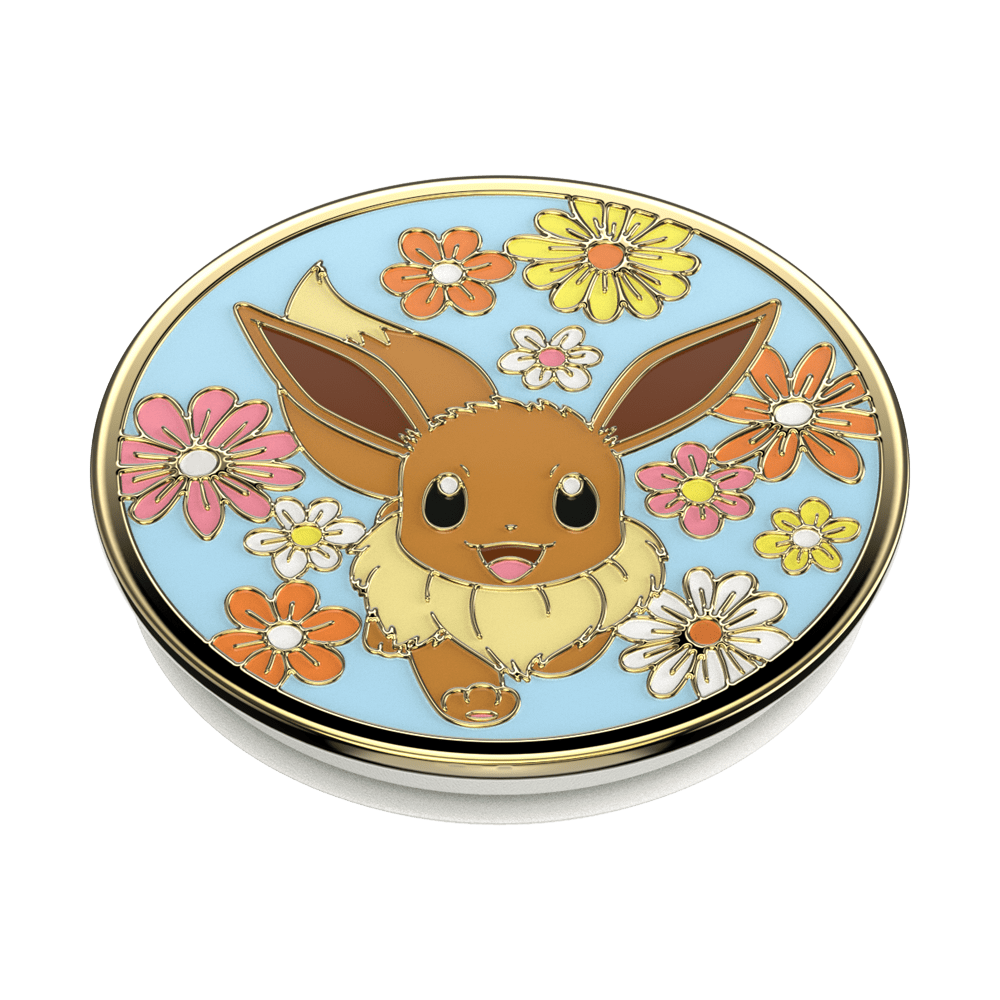 Floral Eevee Enamel — Adhesive PopGrip - US 82702