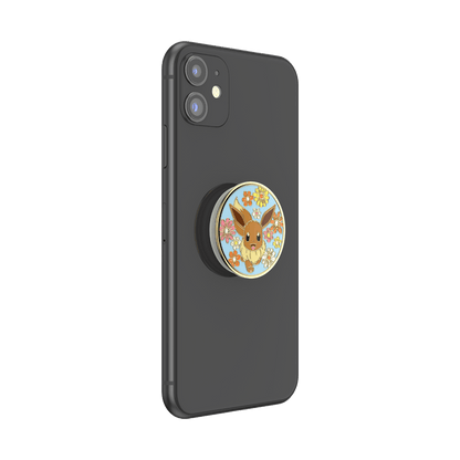 Floral Eevee Enamel — Adhesive PopGrip - US 15993