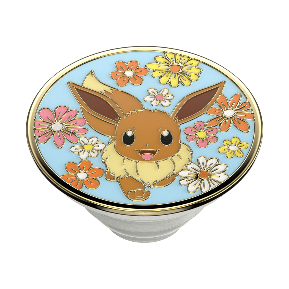 Floral Eevee Enamel — Adhesive PopGrip - US 15993