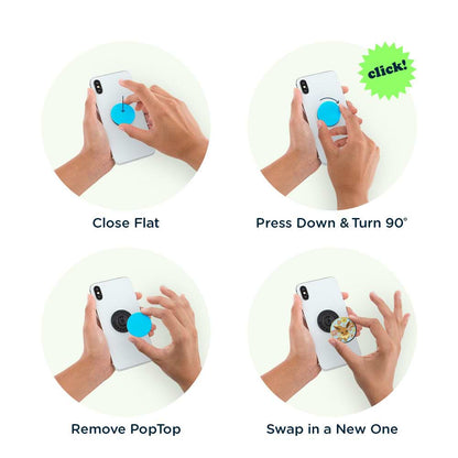 Floral Eevee Enamel — Adhesive PopGrip - US 80052