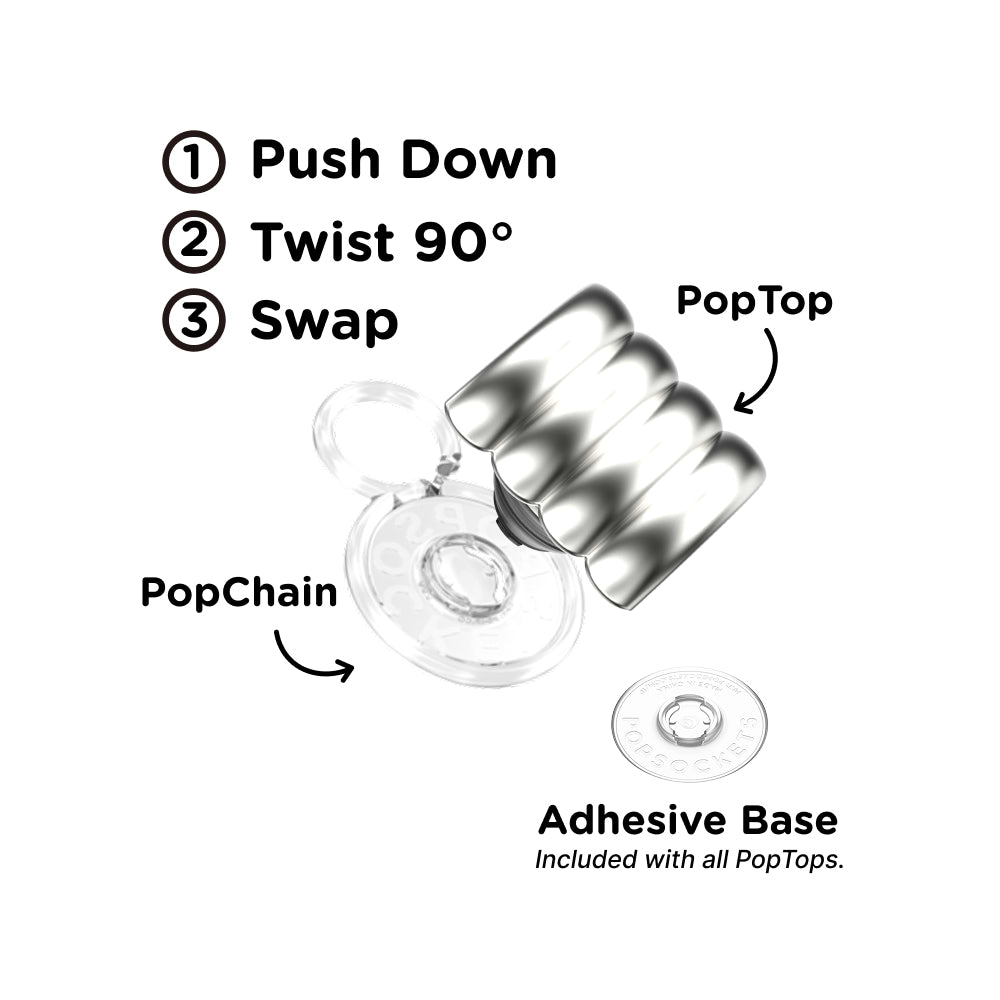 Enamel Puffy Stack Silver — PopTop - US 48278