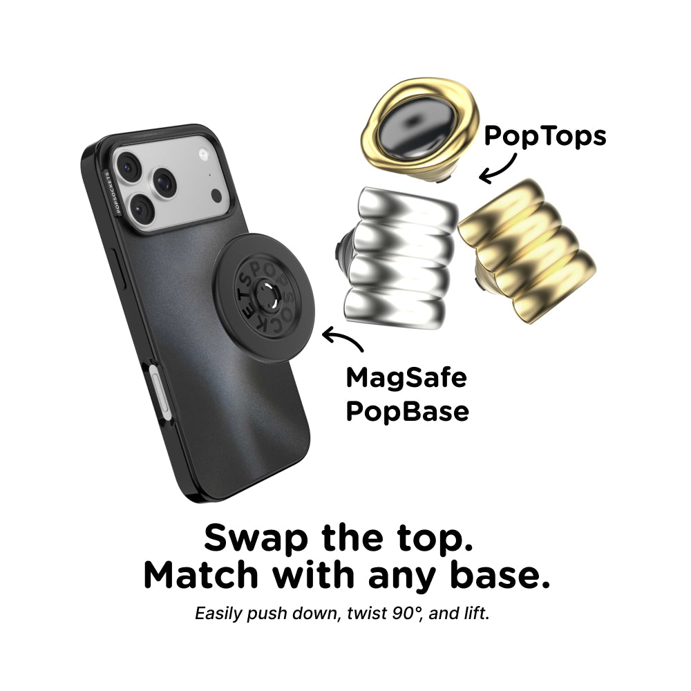 Enamel Puffy Stack Silver — PopTop - US 48278