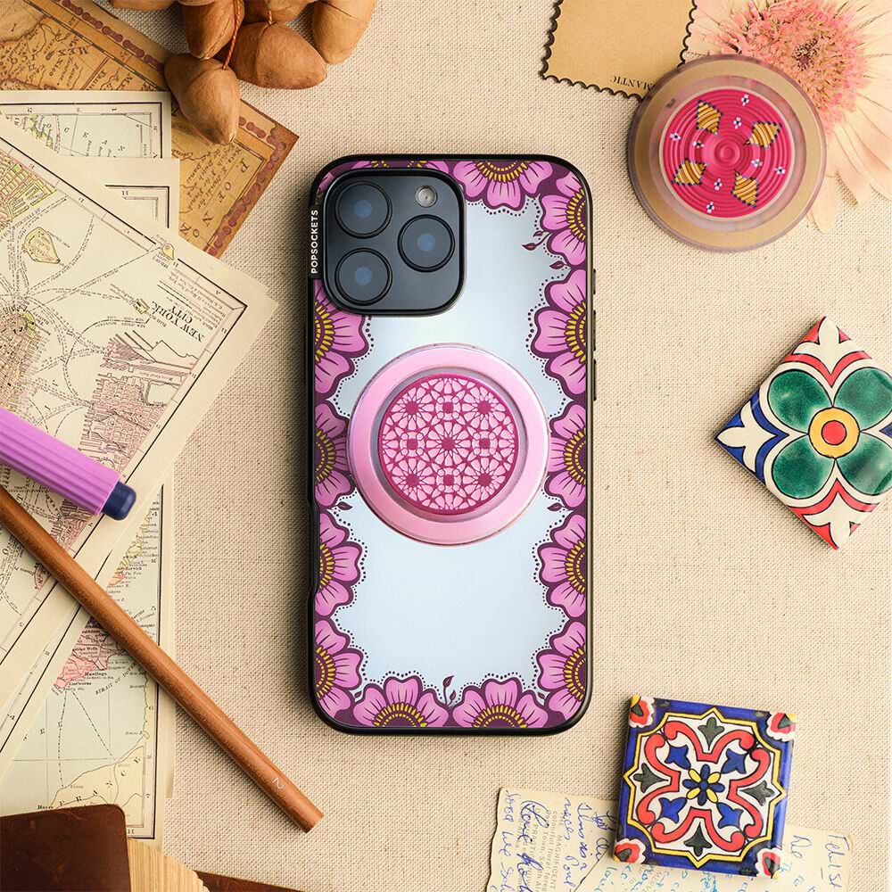 Bonita Border Pink — iPhone 14 Pro MagSafe Case - US 34458