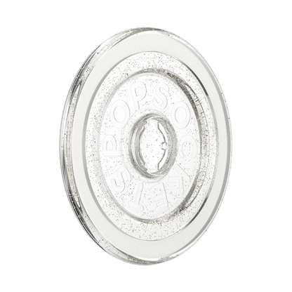 Clear Glitter Silver — MagSafe Round Base - US 37930