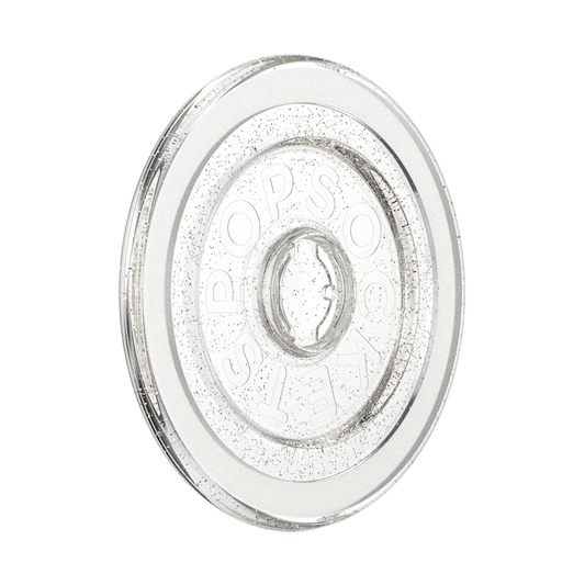 Clear Glitter Silver — MagSafe Round Base - US 30489