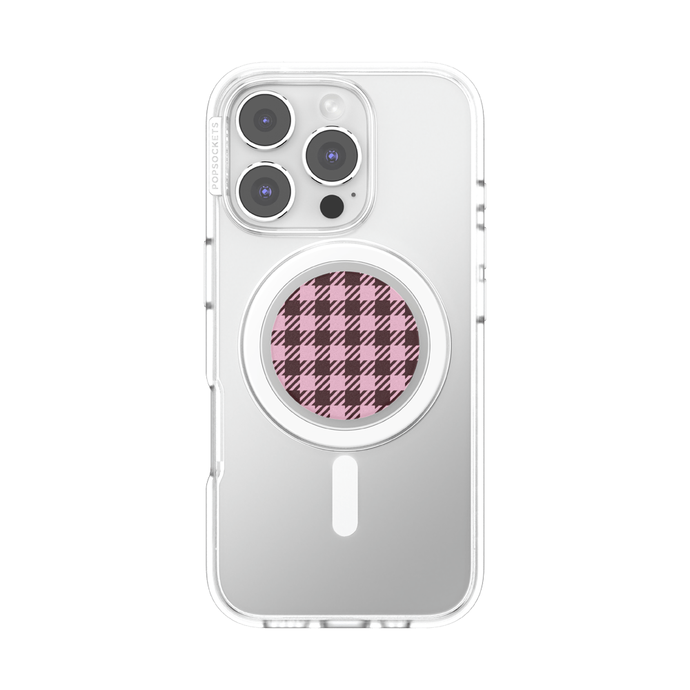 Black Cherry Gingham — MagSafe PopGrip - US 66672