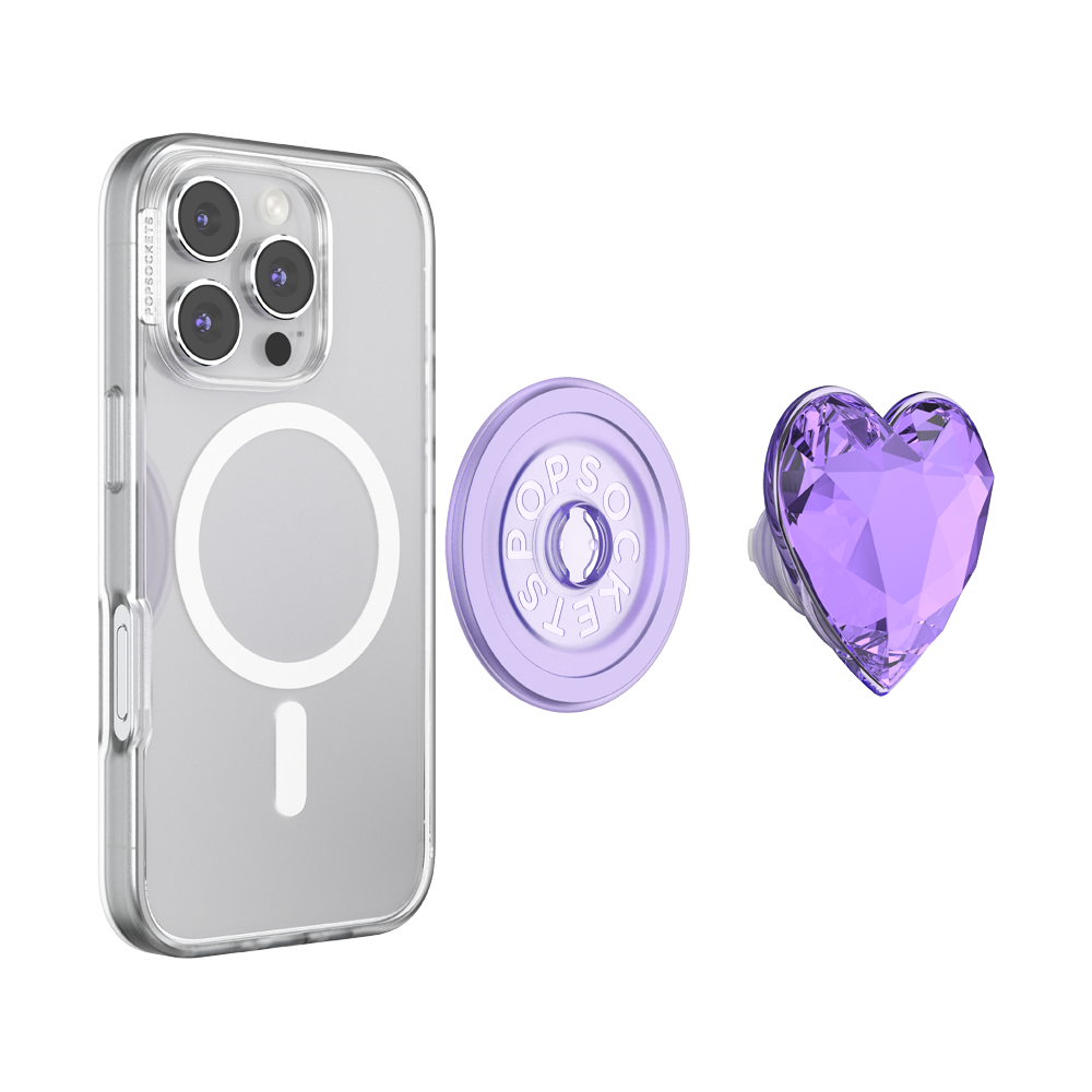 Crystal Heart Lavender —  MagSafe PopGrip - US 56962