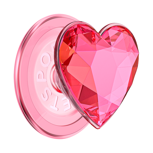 Crystal Heart Neon Pink —  MagSafe PopGrip - US 73127