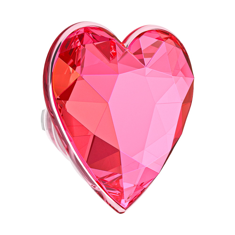 Crystal Heart Neon Pink —  MagSafe PopGrip - US 07912