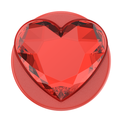 Crystal Heart Rosso —  MagSafe PopGrip - US 97098