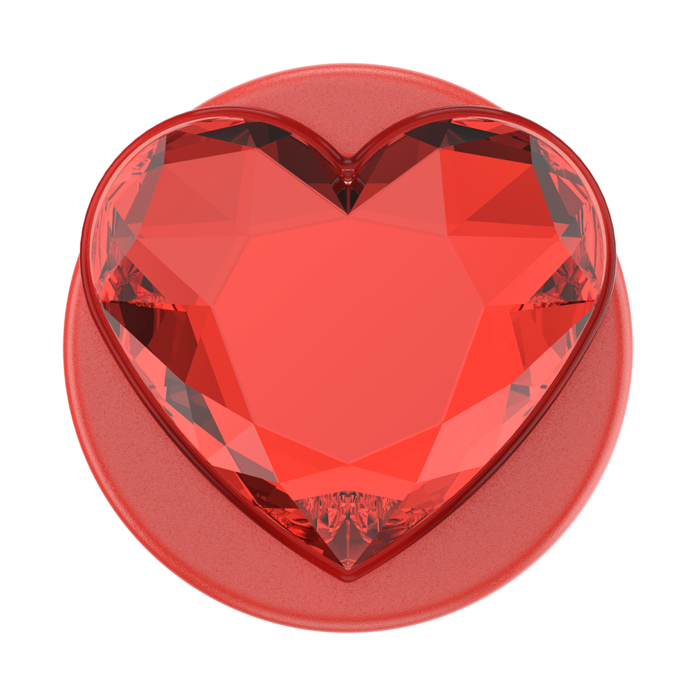 Crystal Heart Rosso —  MagSafe PopGrip - US 79608