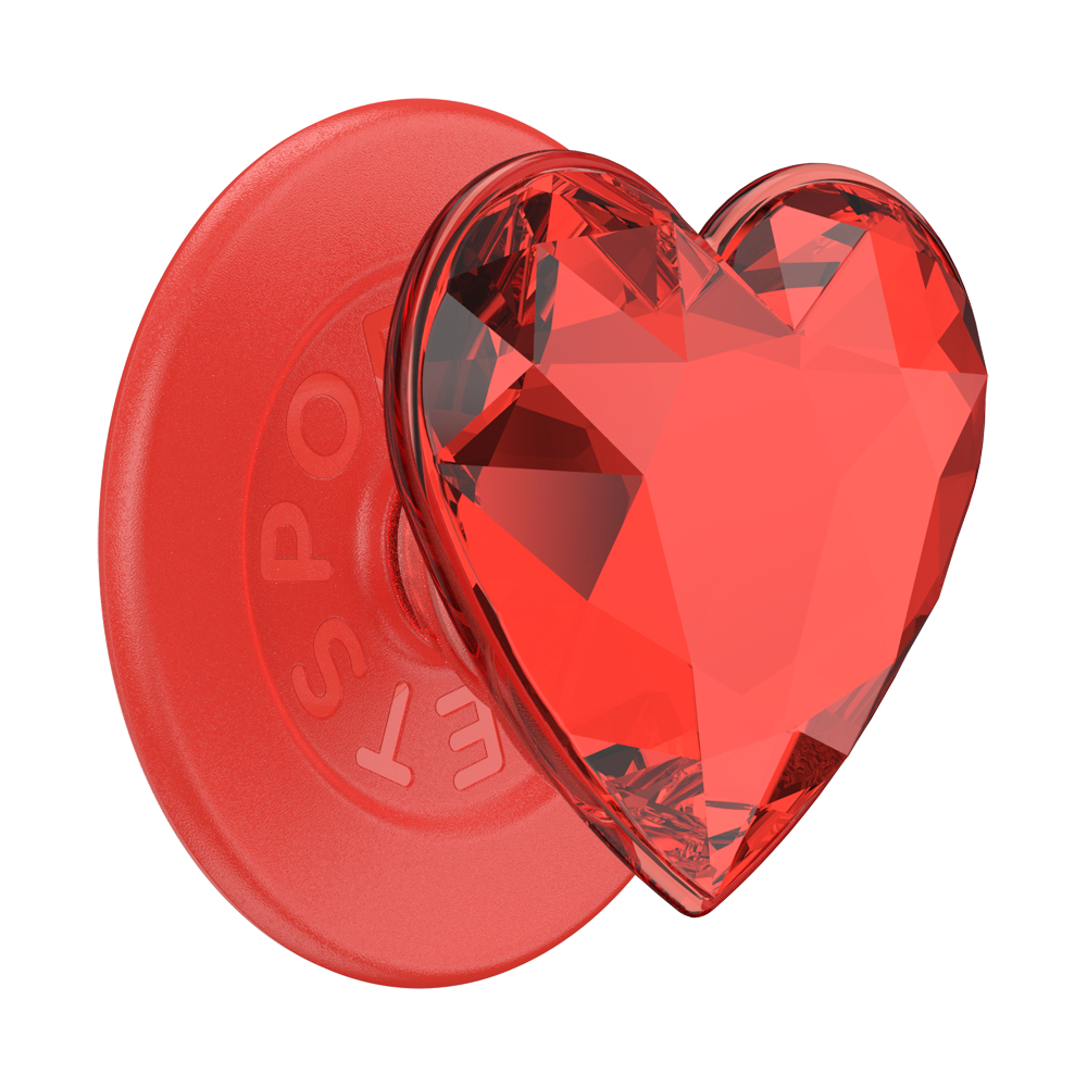 Crystal Heart Rosso —  MagSafe PopGrip - US 66273