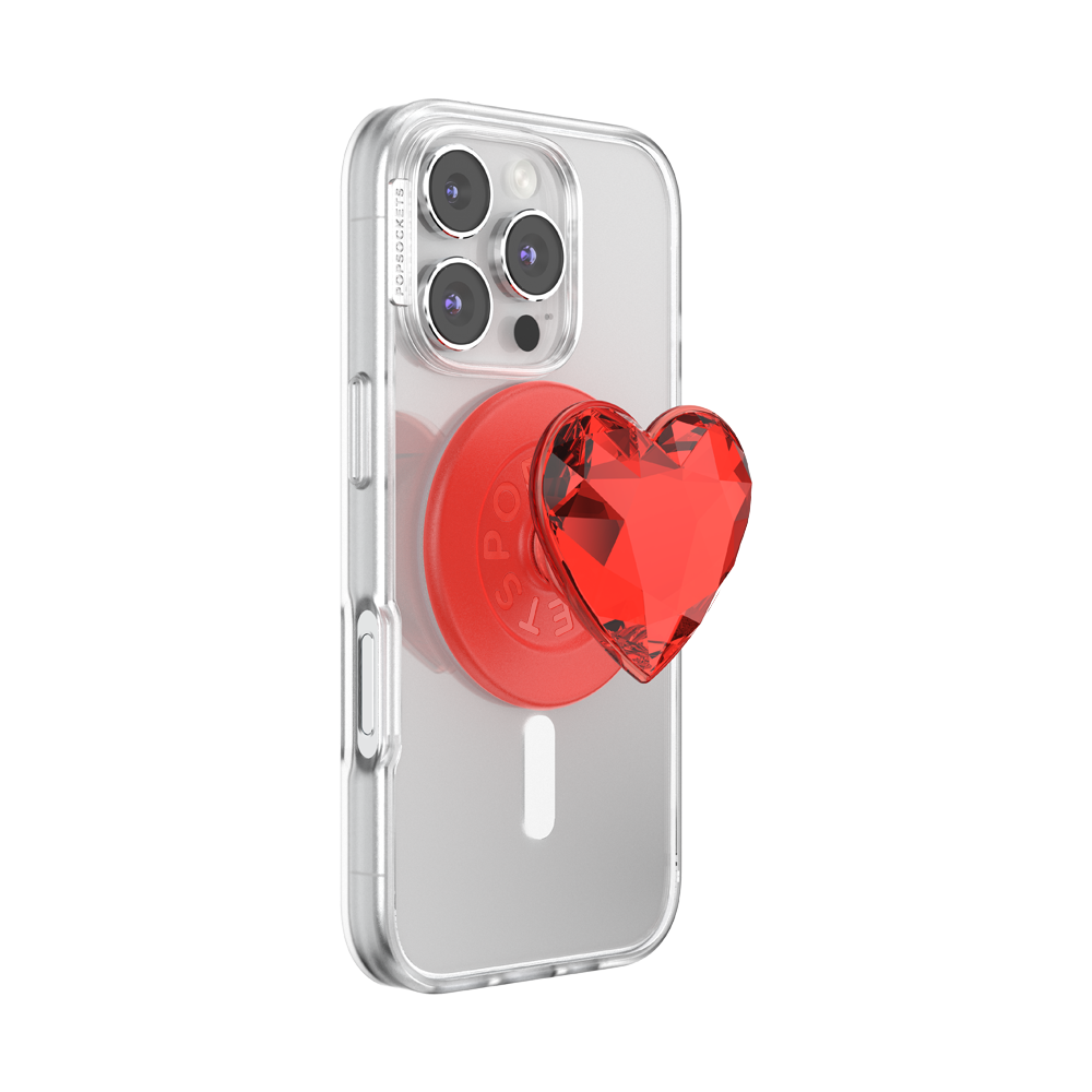 Crystal Heart Rosso —  MagSafe PopGrip - US 26862