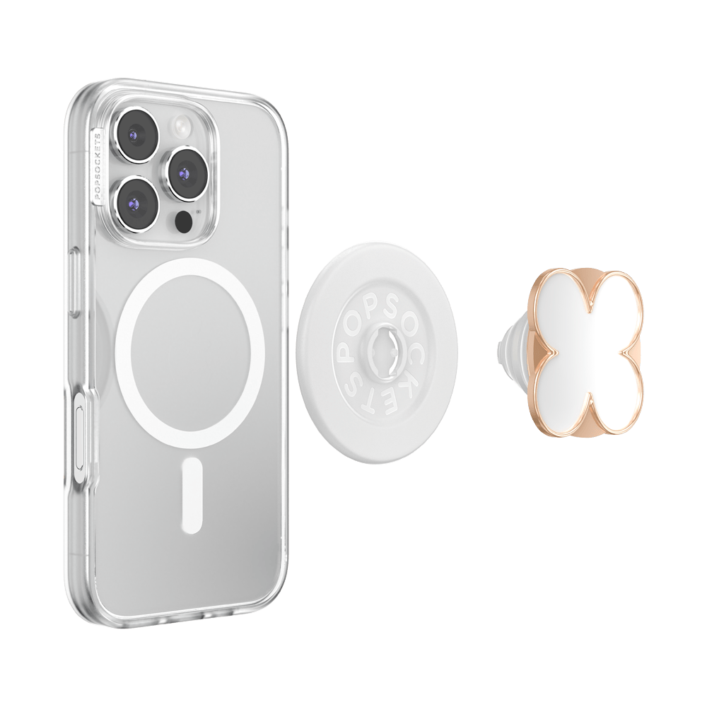 Enamel Clover Rose Gold — MagSafe PopGrip - US 69930