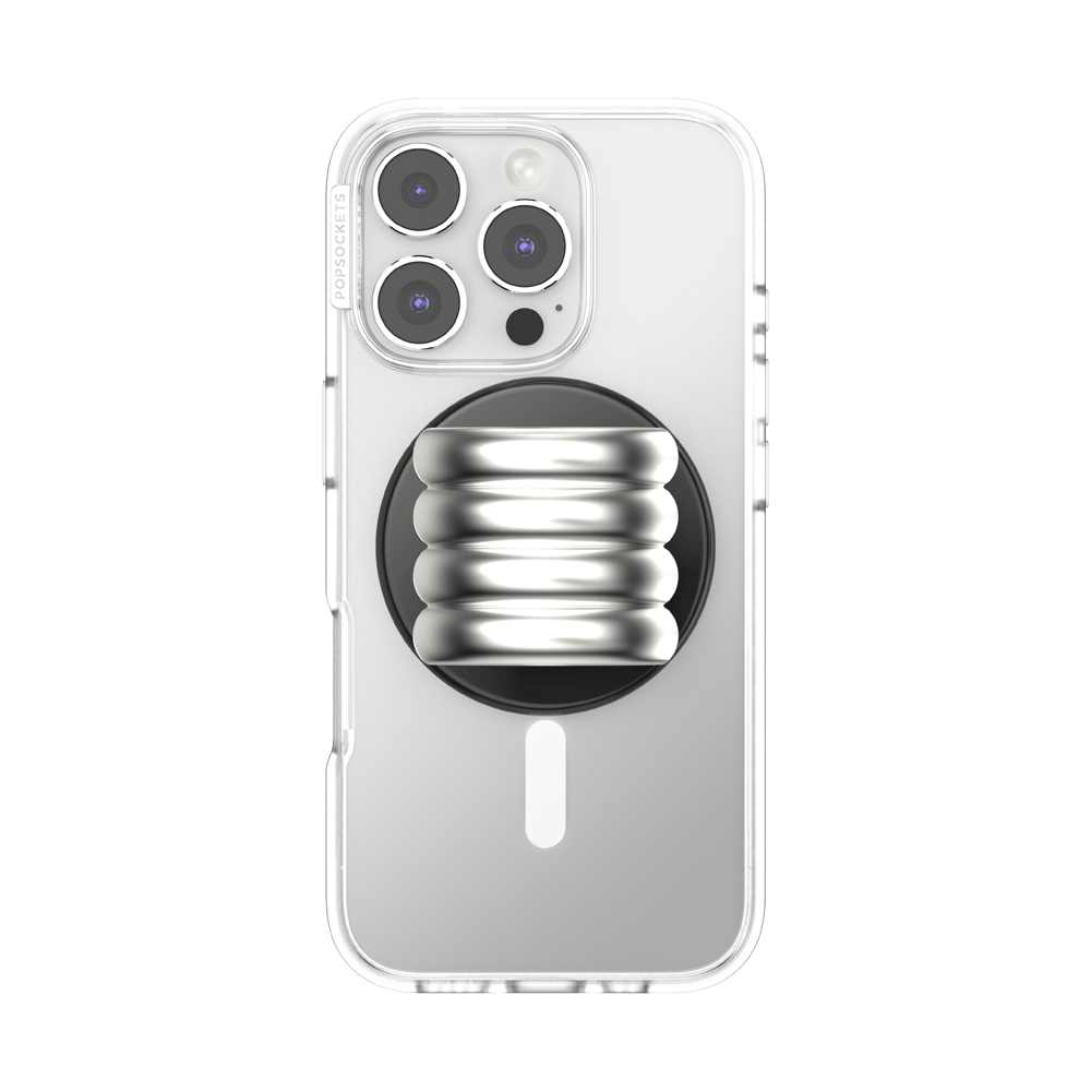 Enamel Puffy Stack Silver —  MagSafe PopGrip - US 94634
