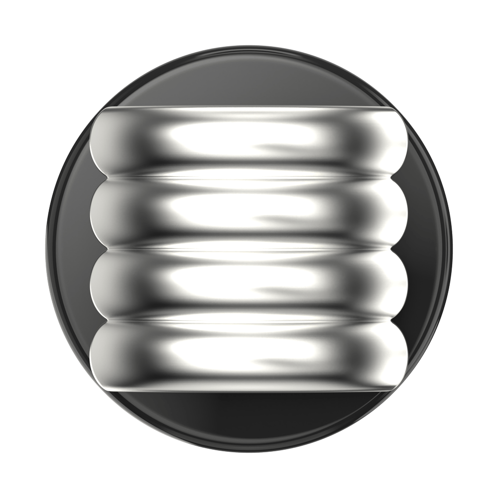 Enamel Puffy Stack Silver —  MagSafe PopGrip - US 48007