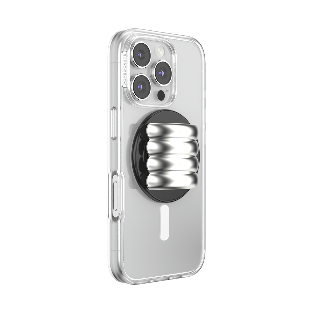 Enamel Puffy Stack Silver —  MagSafe PopGrip - US 94634